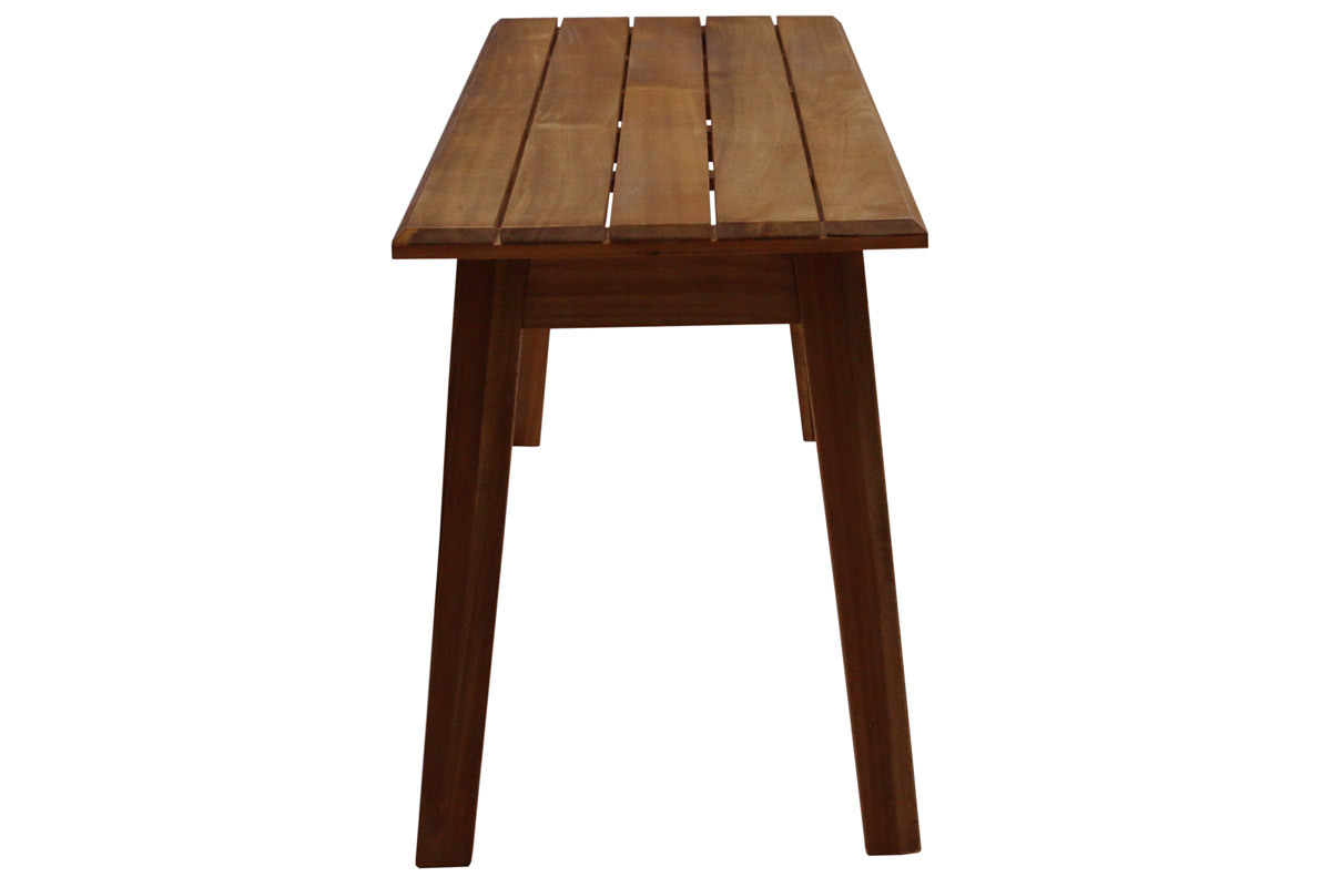 Banc de jardin bois massif L145 cm CANOPEE