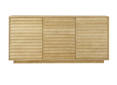 Buffet en bois manguier massif 3 portes L160 cm MATCHA