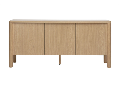 Buffet finition bois clair ch&ecirc;ne 3 portes L160 cm IZZIE