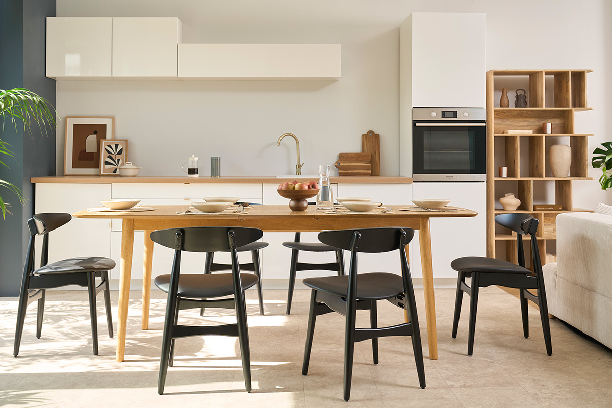 Chaises design noires (lot de 2) WALFORD