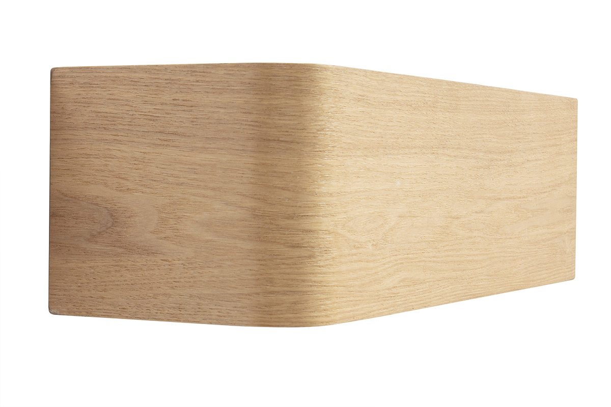 Etag�re murale bois clair fr�ne L48 cm HOPE