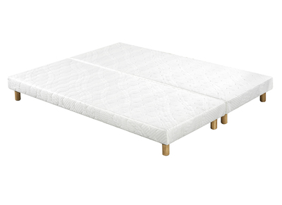 Sommiers tapissiers blancs 80x200 cm (lot de 2) JAMI