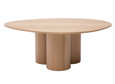 Table basse design bois clair L100 cm HOLLEN